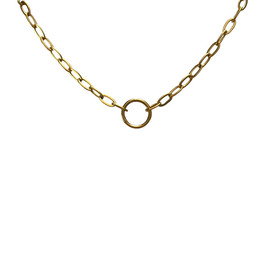 Arabella Charm Starter Necklace Combo with 2 Charms, Clip Open Loop, Tarnish Proof