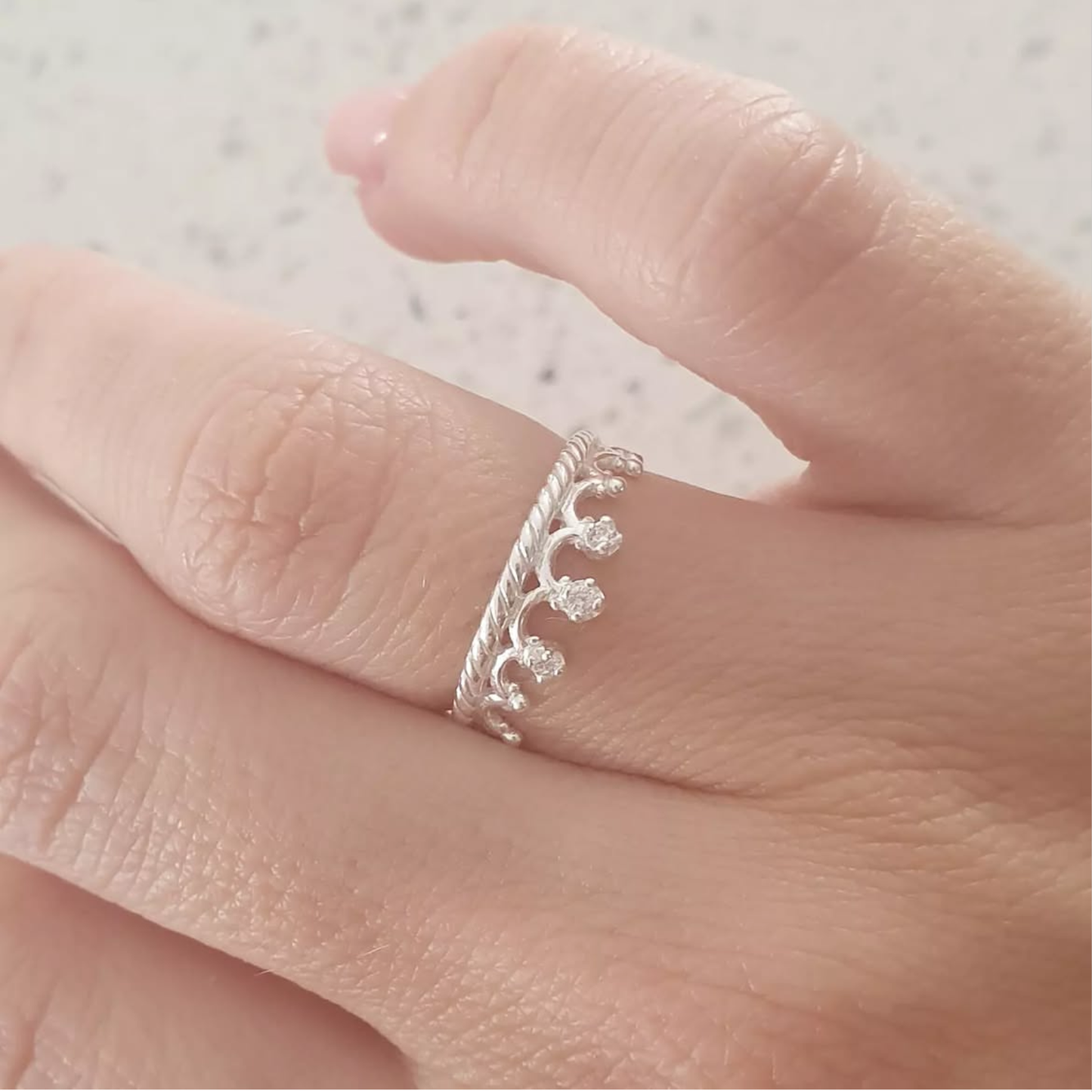Sterling Silver Crown tiara ring online jewellery store in South Africa